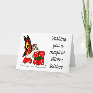 Winter Solstice Fairy Holiday Card