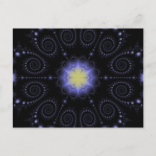 Winter Solstice Fractal Postcard