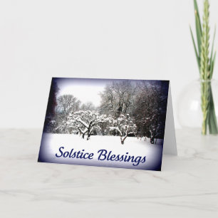 Winter Solstice Greetings Holiday Card