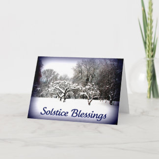 Winter Solstice Greetings Holiday Card