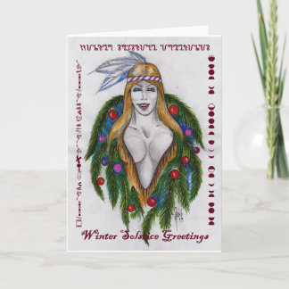 Winter Solstice Greetings Holiday Card