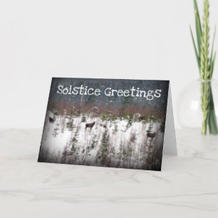 Winter Solstice Greetings Holiday Card