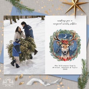 Winter Solstice Holiday Deer Yule Christmas Photo