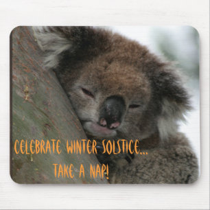 Winter Solstice Koala Mouse Mat