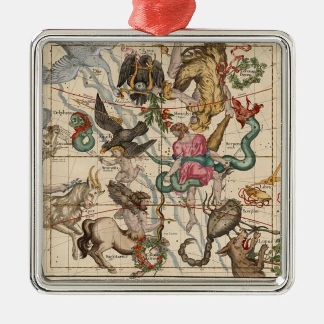 Winter Solstice Metal Tree Decoration (Front)