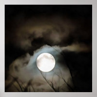 Winter Solstice Moon Celestial Art