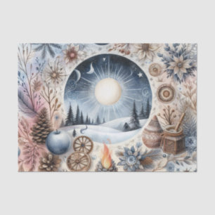 Winter Solstice Nature Inspired Tissue Paper