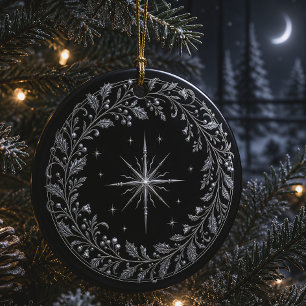 Winter Solstice North Star Family Ceramic Tree Decoration