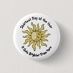 Winter Solstice Poem 3 Cm Round Badge