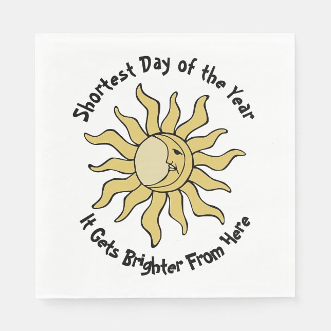 Winter Solstice Poem Napkin (Front)