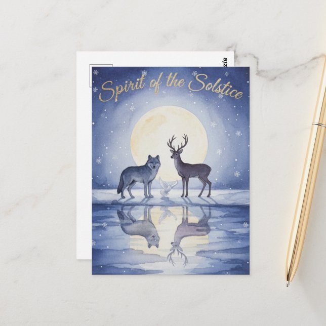 Winter Solstice Postcard (Front/Back In Situ)
