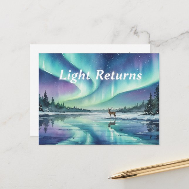 Winter Solstice Postcard (Front/Back In Situ)