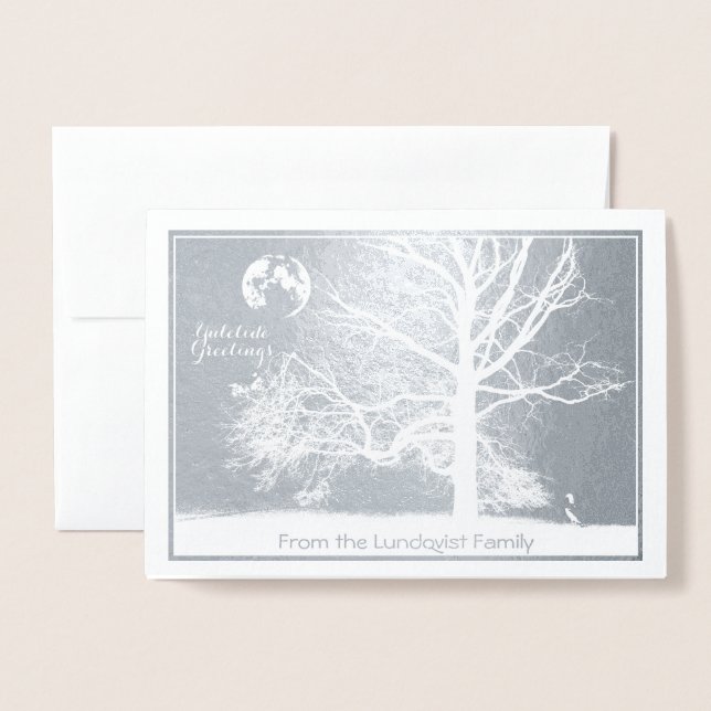 Winter Solstice:  Prospect Park-holiday Foil Card (Front With Envelope)