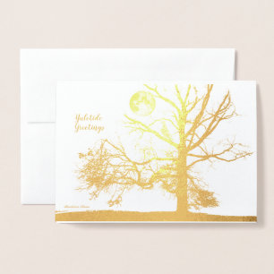 Winter Solstice:  Prospect Park, NY--holiday Foil Card