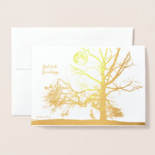 Winter Solstice:  Prospect Park, NY--holiday Foil Card