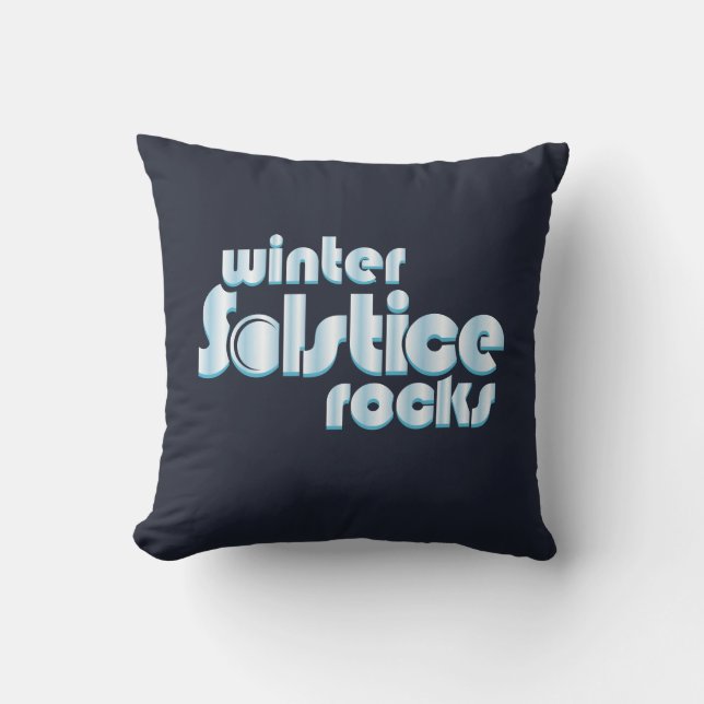 Winter Solstice Rocks Midwinter Novelty Cushion (Front)