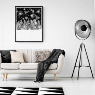 Winter Solstice Snowfall Poster