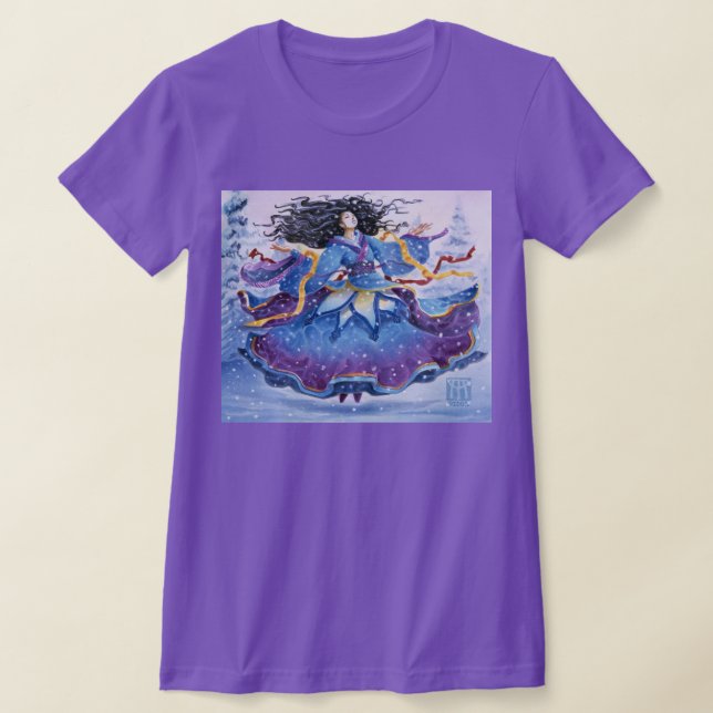 Winter Solstice Snowfall T-Shirt (Laydown)