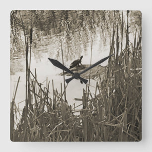 Winter Solstice Square Wall Clock
