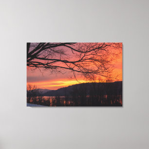 Winter Solstice Sunset Canvas Print