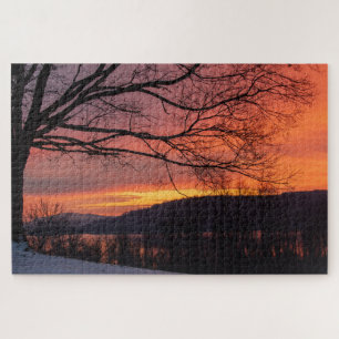Winter Solstice Sunset Jigsaw Puzzle