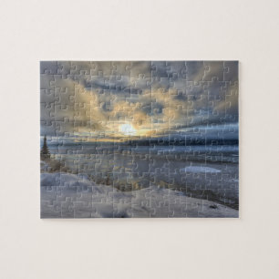 Winter Solstice Turnagain Arm Jigsaw Puzzle