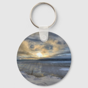 Winter Solstice Turnagain Arm.jpg Key Ring
