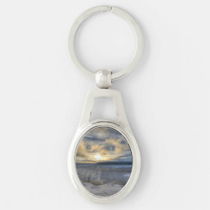 Winter Solstice Turnagain Arm.jpg Key Ring