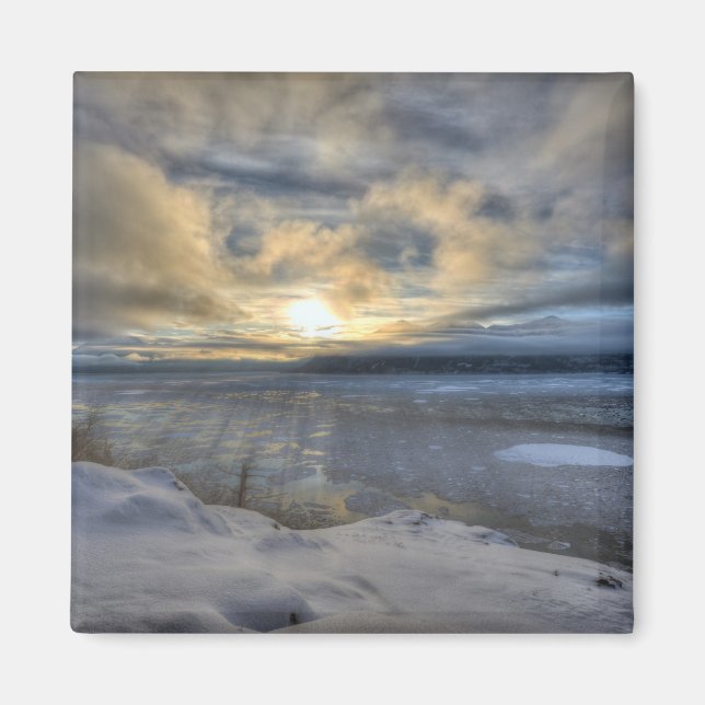 Winter Solstice Turnagain Arm Magnet (Front)