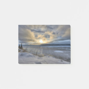 Winter Solstice Turnagain Arm Post-it Notes
