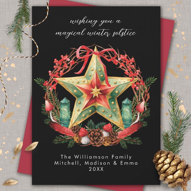 Winter Solstice Wreath Star Holiday Christmas Yule (Creator Uploaded)