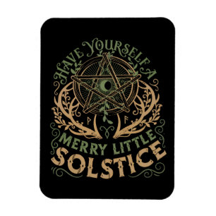 Winter Solstice Yule Christmas Holiday  Magnet