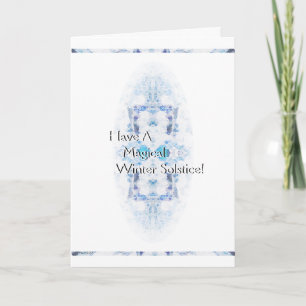 Winter Solstice Yule Snow Christmas Holiday Card