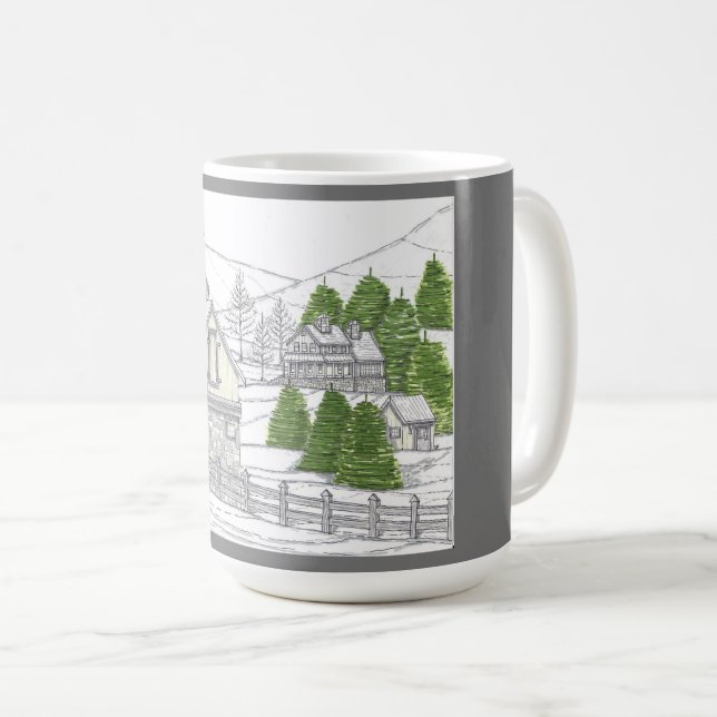 Winter Soltice Farm 15oz Mug (Front Right)