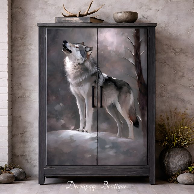 Winter Song Decoupage Tissue Paper (Winter Song Decoupage Tissue Paper Mockup)