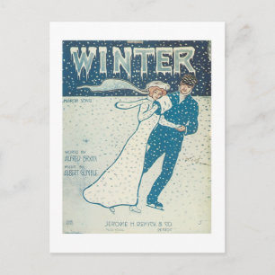 Winter Songbook Cover Postcard