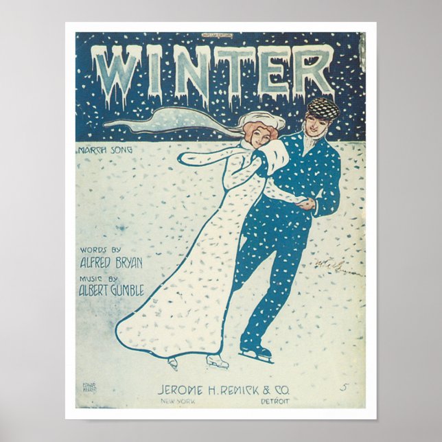 Winter Songbook Cover Poster (Front)