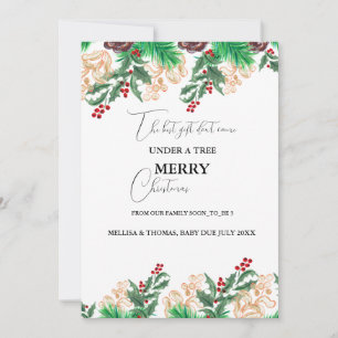 Winter Soon to be parents pregnancy announcement