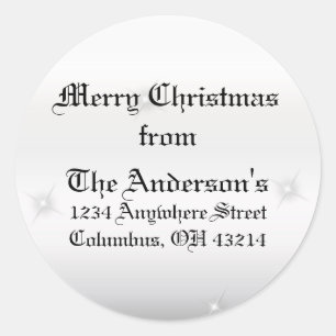 Winter Sparkles Customisable Address Labels