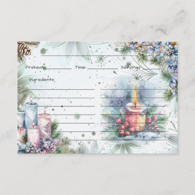 Winter Spice Recipe Card (Front)