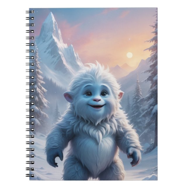 Winter Spirit Yeti  Notebook (Front)