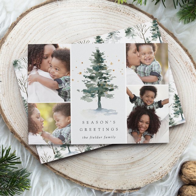 Winter Splendour | Holiday Photo Collage Card (Creator Uploaded)