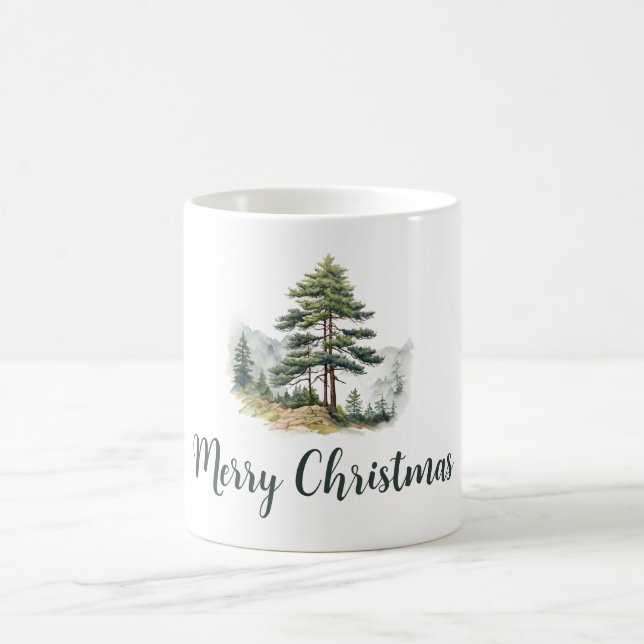 Winter Splendour Merry Christmas Holiday Coffee Mug (Center)