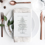 Winter Splendour Watermark Christmas Holiday Menu<br><div class="desc">Add a custom finishing touch to your Christmas or holiday party meal with these beautiful printed dinner menus,  featuring your menu items overlaid on a faded watermark style illustration of a watercolor pine tree dotted with stars.</div>