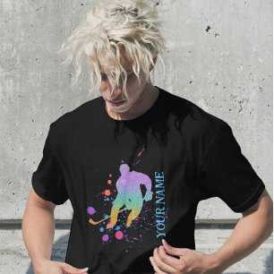 Winter sport ice hockey player coach gradient T-Shirt