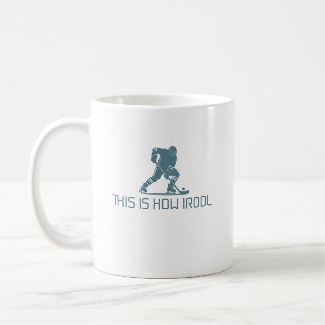 winter sports ice hockey mug design (Left)