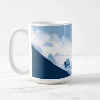 winter sports illustration coffee mug