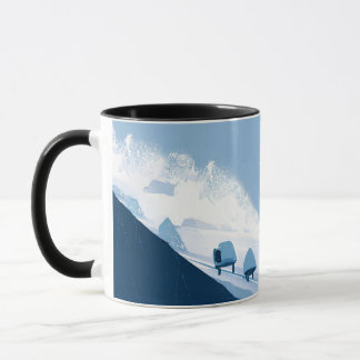 winter sports illustration mug