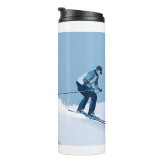 winter sports illustration thermal tumbler