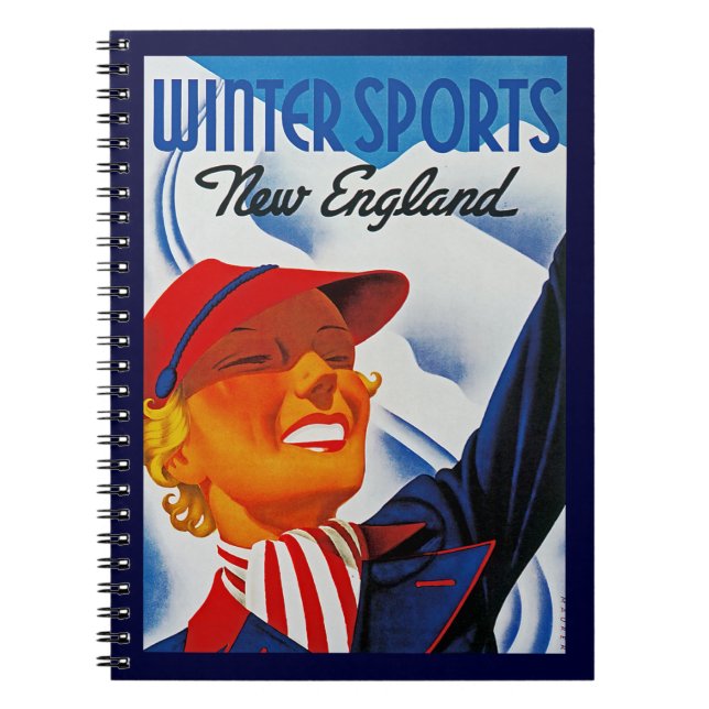 Winter Sports in New England Notebook (Front)